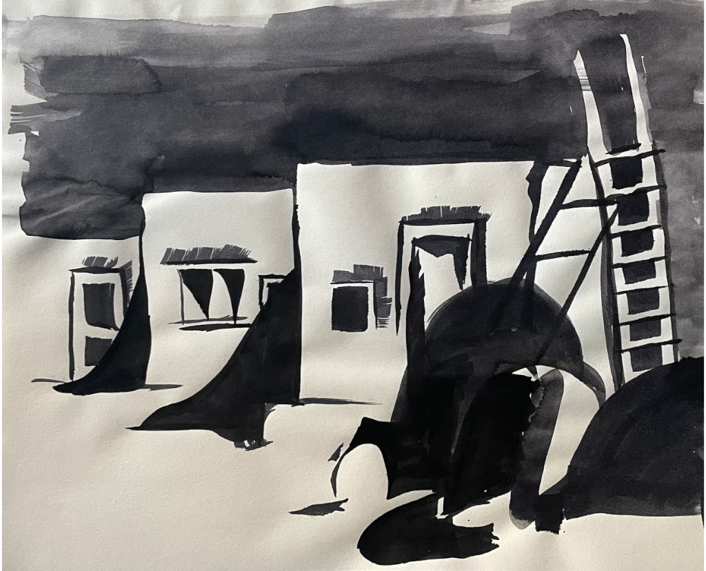 Pueblo. Ink