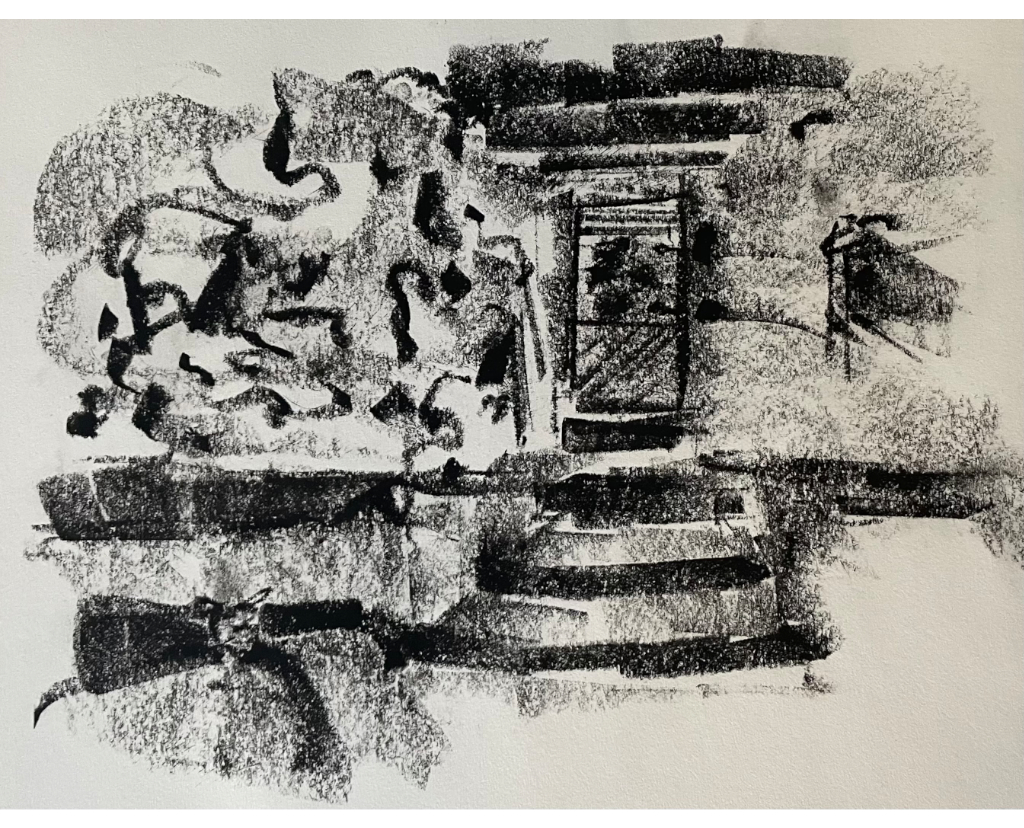 Golondrinas Interior. Charcoal